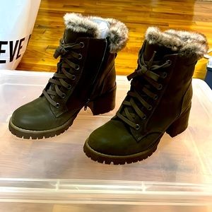 Steve Madden Comfort Olive Boot